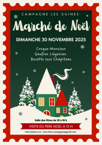 Marché de Noël Campagnes-lès-Guines le Dimanche 30 novembre 2025